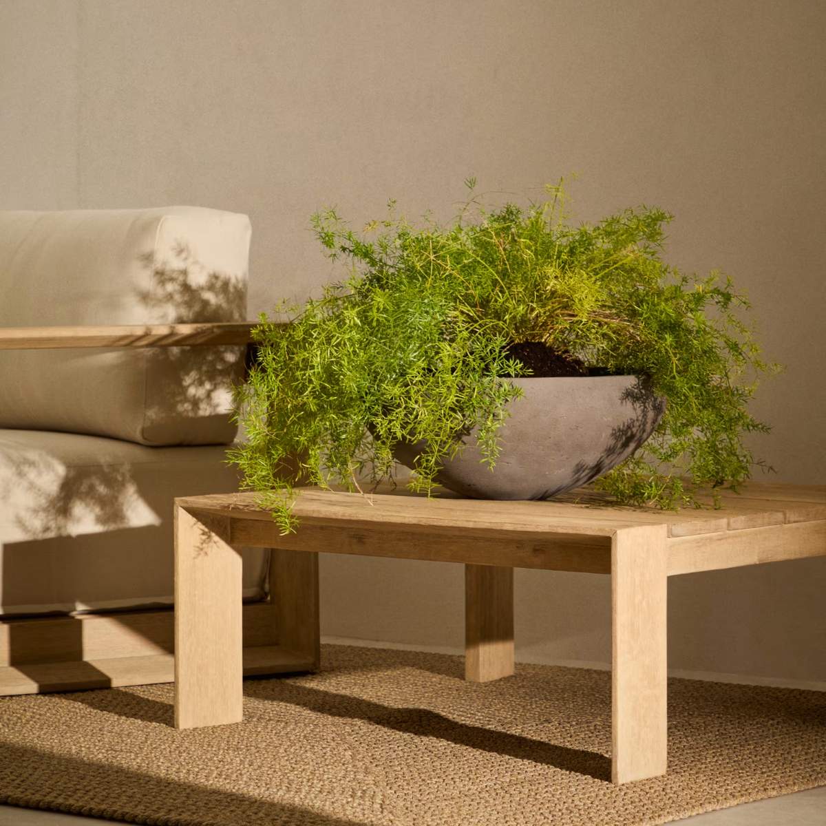 Kave Home Set of 2 Nura terracotta cement-effect planters Ø55 cm