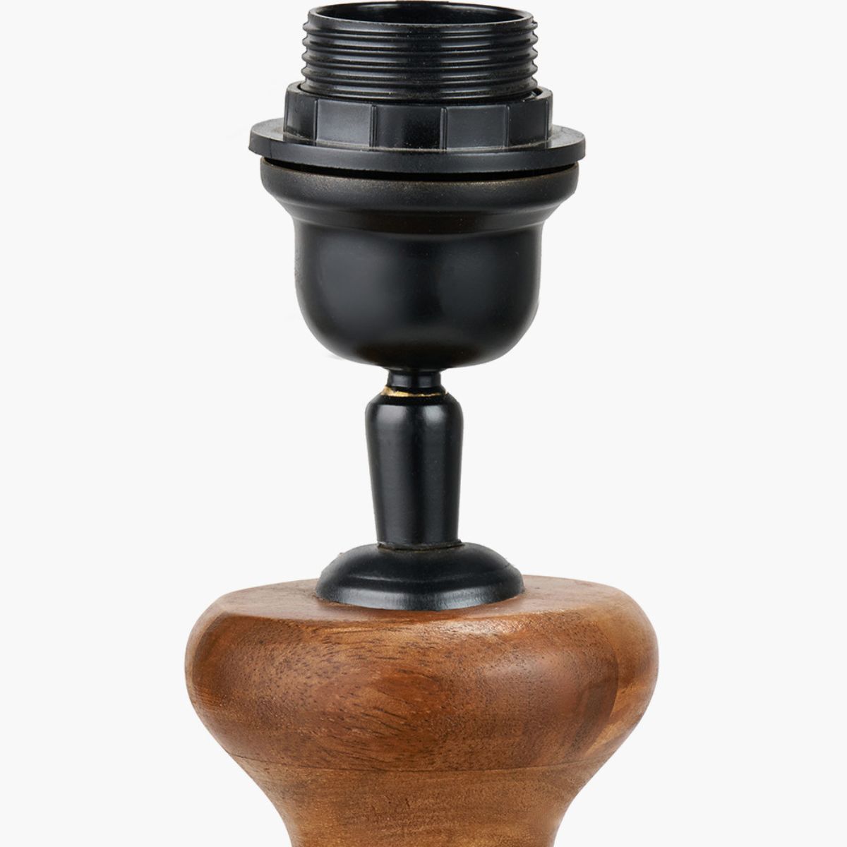 Pacific Lifestyle Nyari Brown Oiled Finish Mango Wood 3 Ball Design Table Lamp Base
