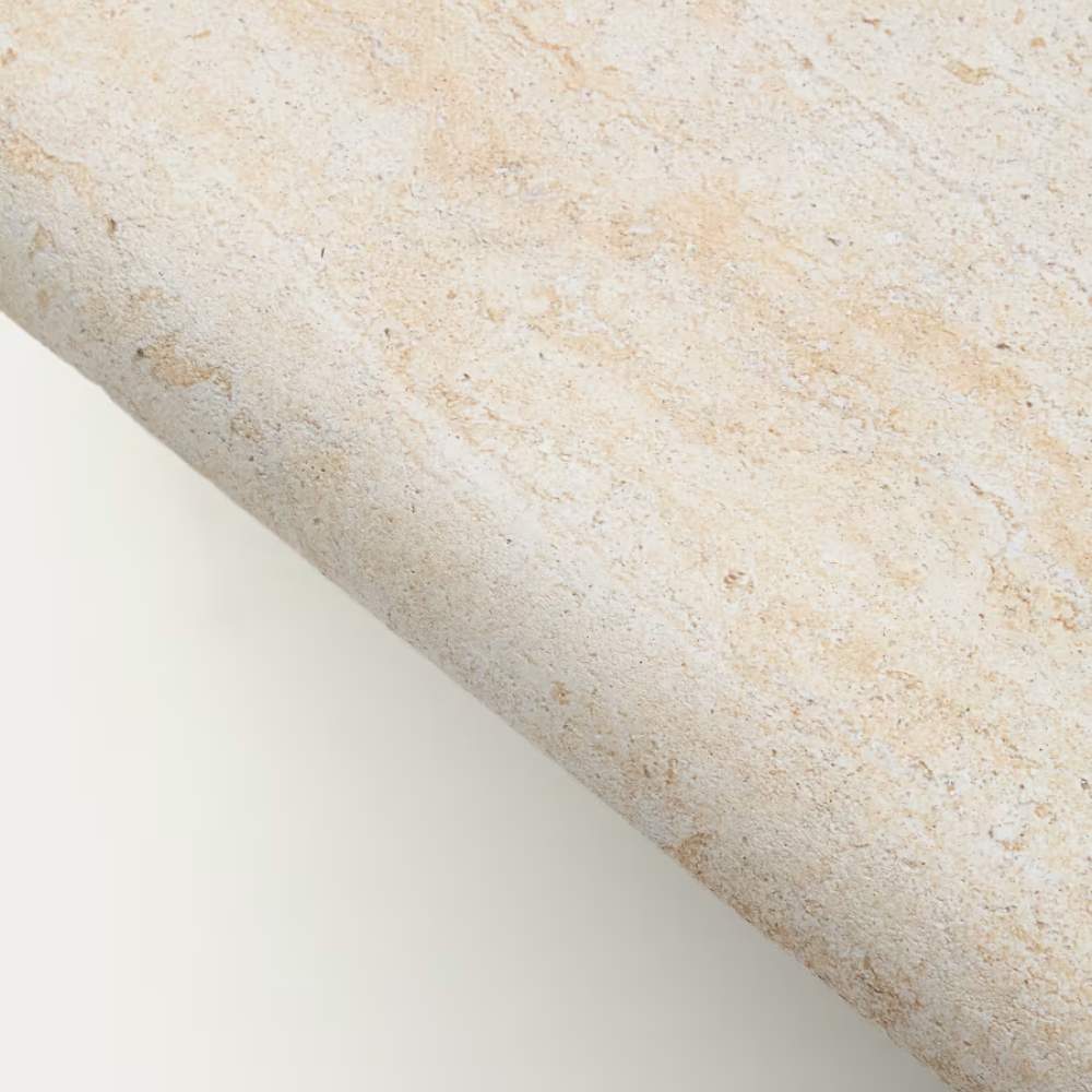 Kave Home Drasi Coffee Table in Cement with Travertine-effect Finish 140 x 70cm