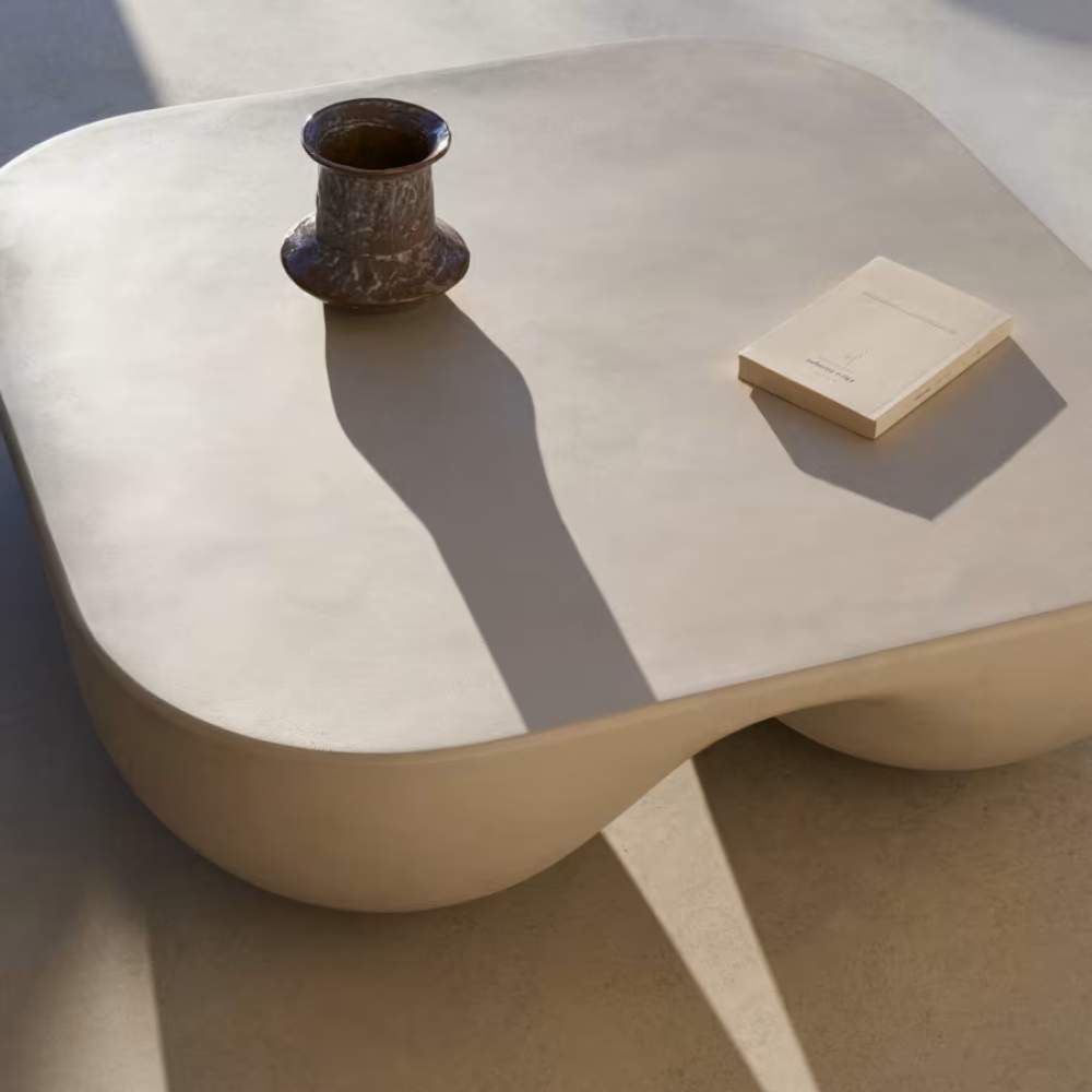 Kave Home Colba Polystone Coffee Table 100cm x 100cm