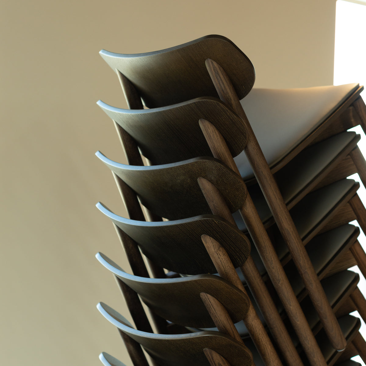 John Green Otis Black Chair stacking chairs