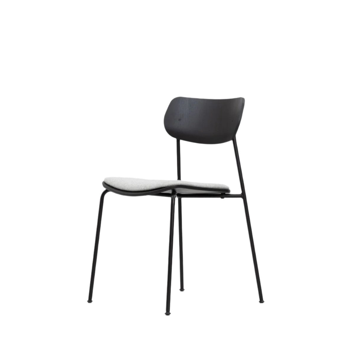 John Green Otis Tube Black Chair - Upholstered