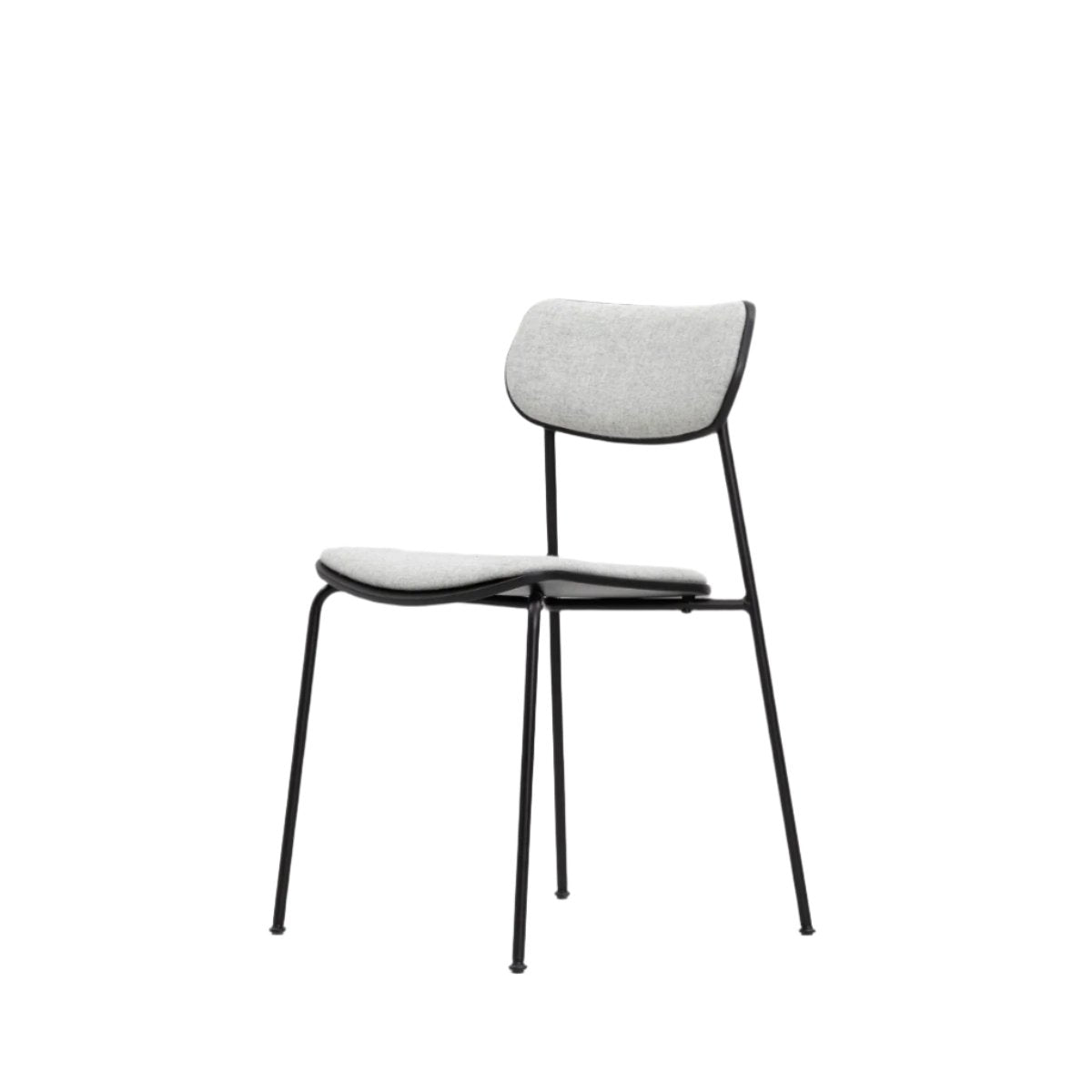 John Green Otis Tube Black Chair - Upholstered