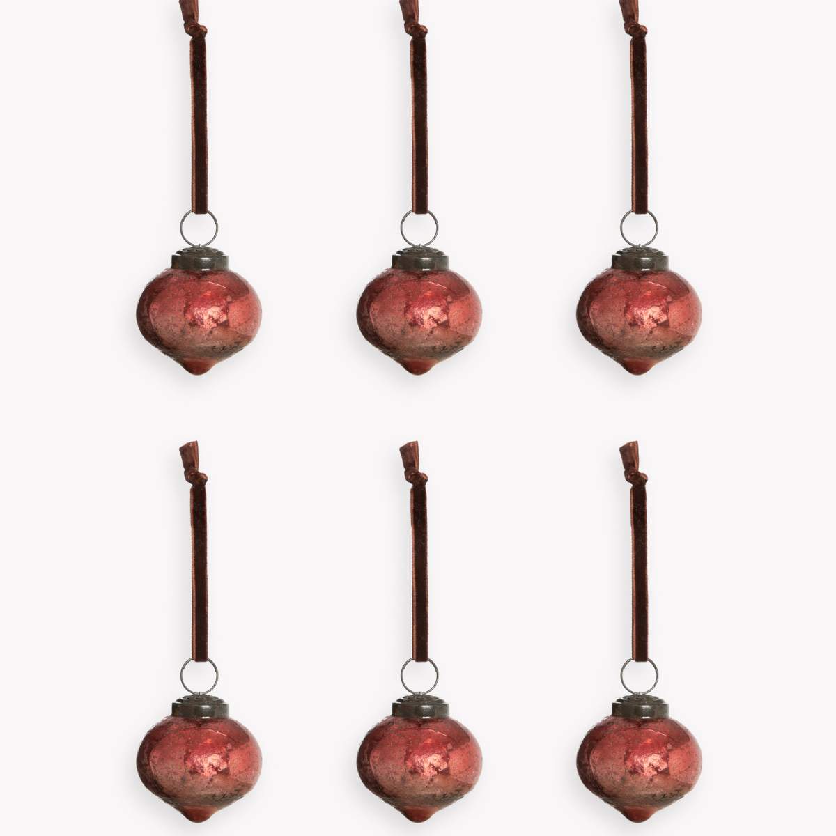 Garden Trading Oakfield Mini Drop Set of 6 Antique Berry - Pack of 4