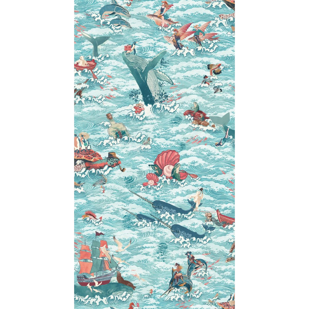 Brand Mckenzie Ocean Waves Wallpaper Coral Reef