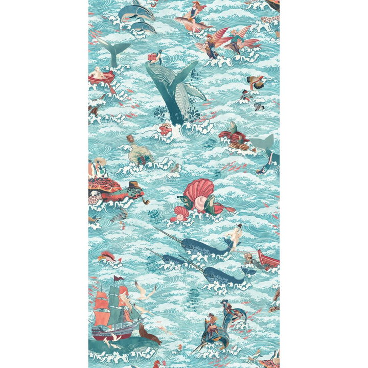 Brand Mckenzie Ocean Waves Wallpaper Coral Reef