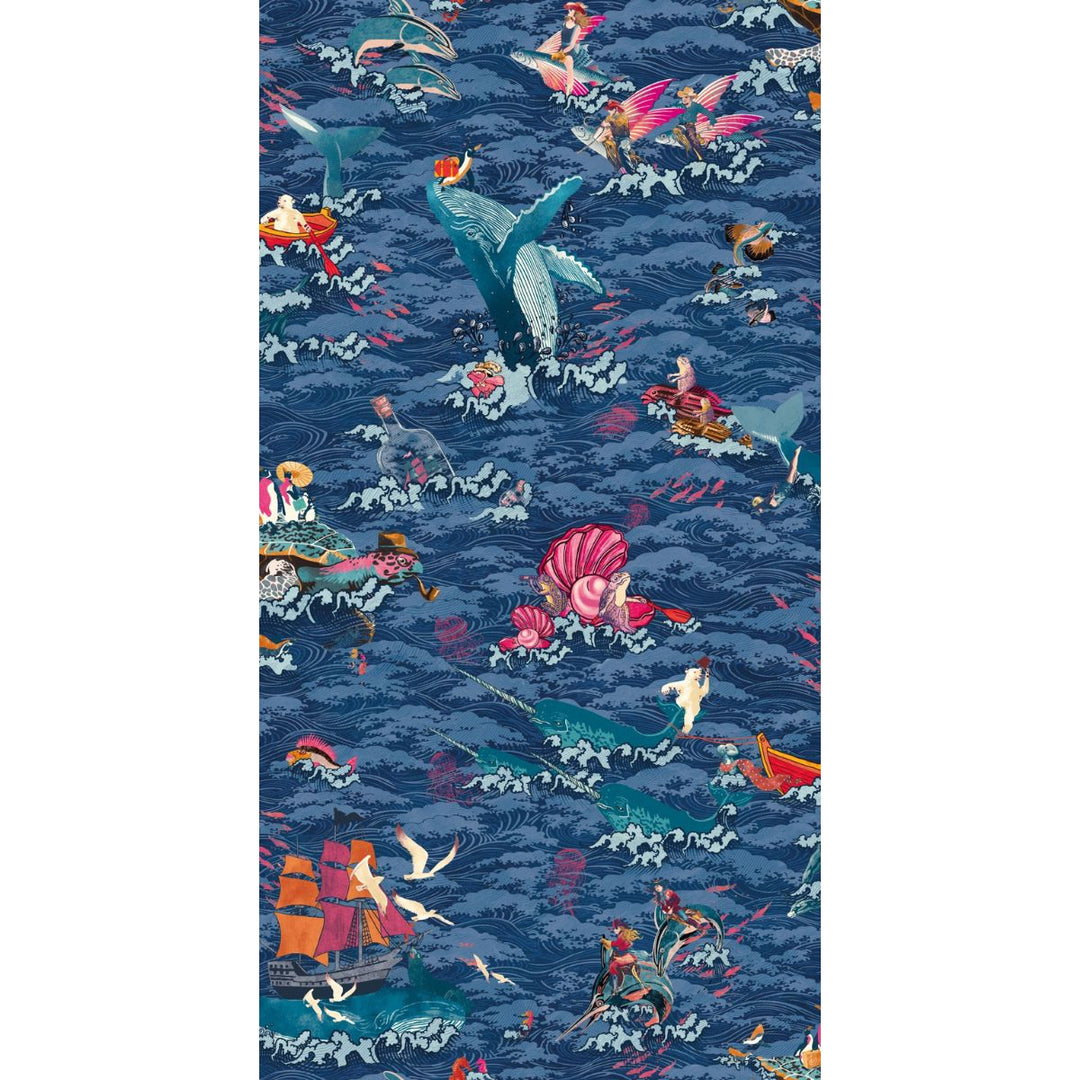 Brand Mckenzie Ocean Waves Wallpaper Deep Water
