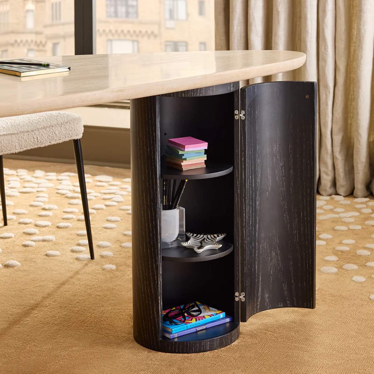 Jonathan Adler Oeuf Travertine Desk