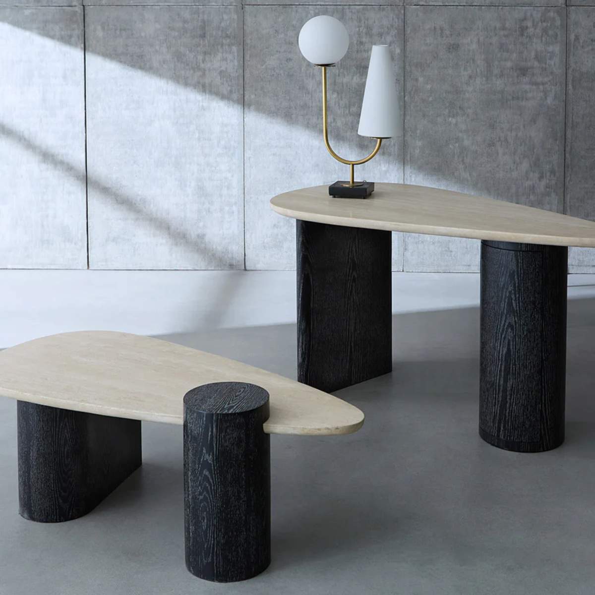 Jonathan Adler Oeuf Travertine Desk