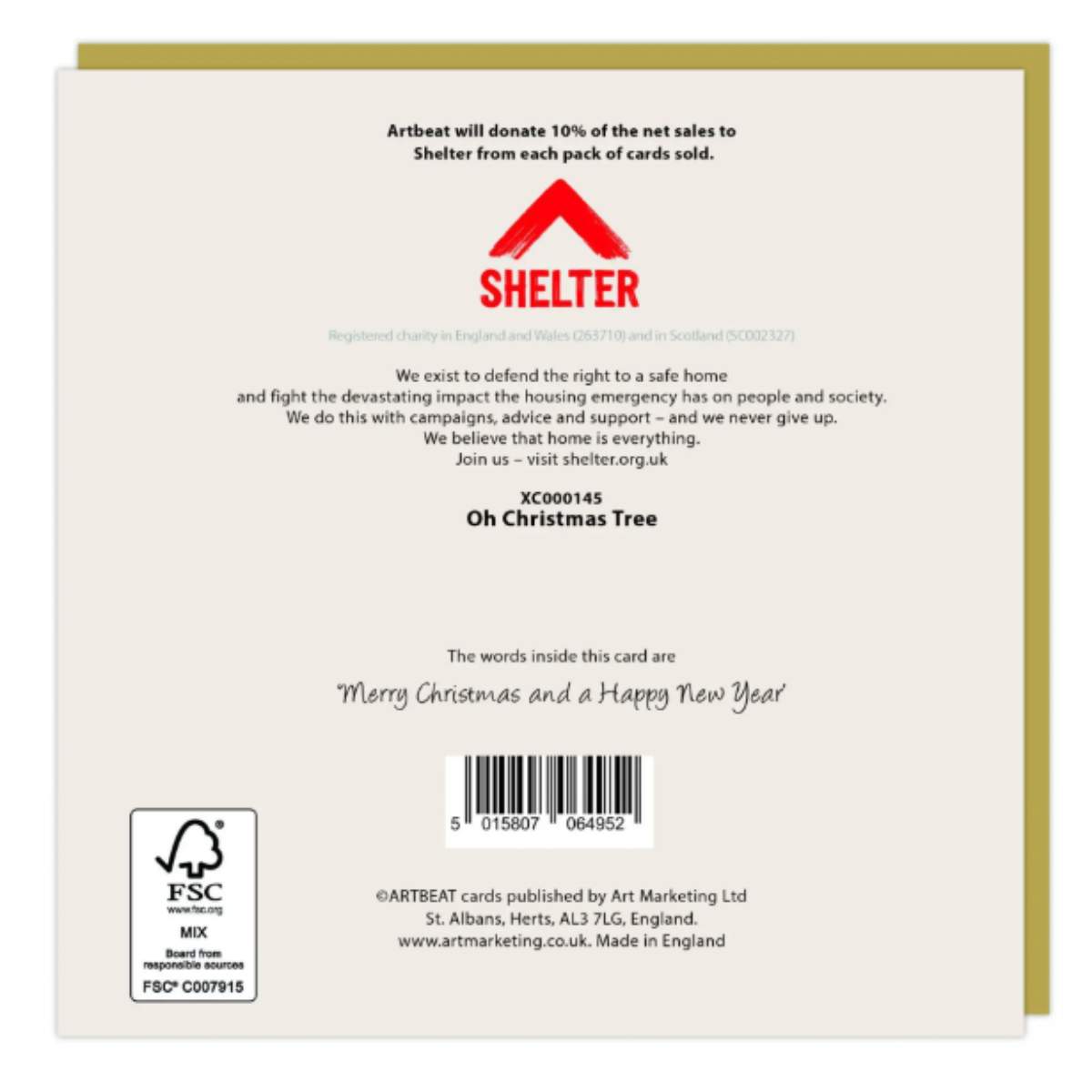 Artbeat Oh Christmas Tree Christmas Cards 48pk