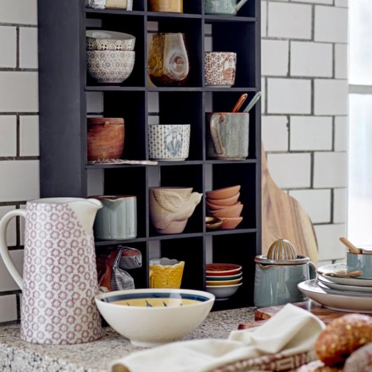 Bloomingville Olinn Shelf - Black Firwood