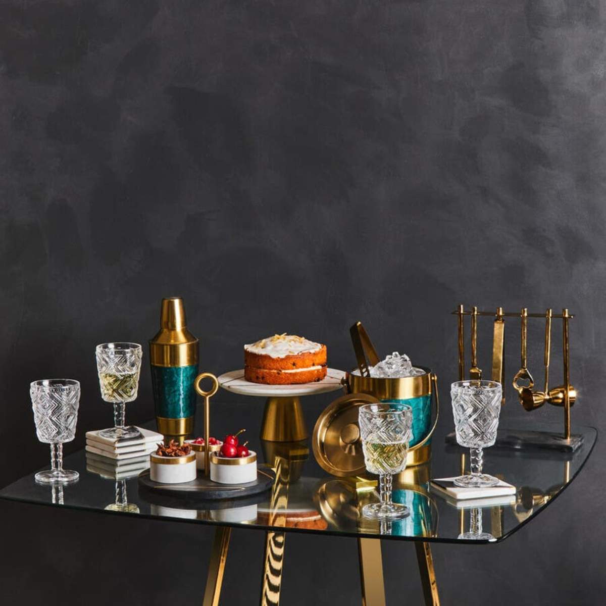 Beaumonde Home Omari Bar Tools with Stand Set