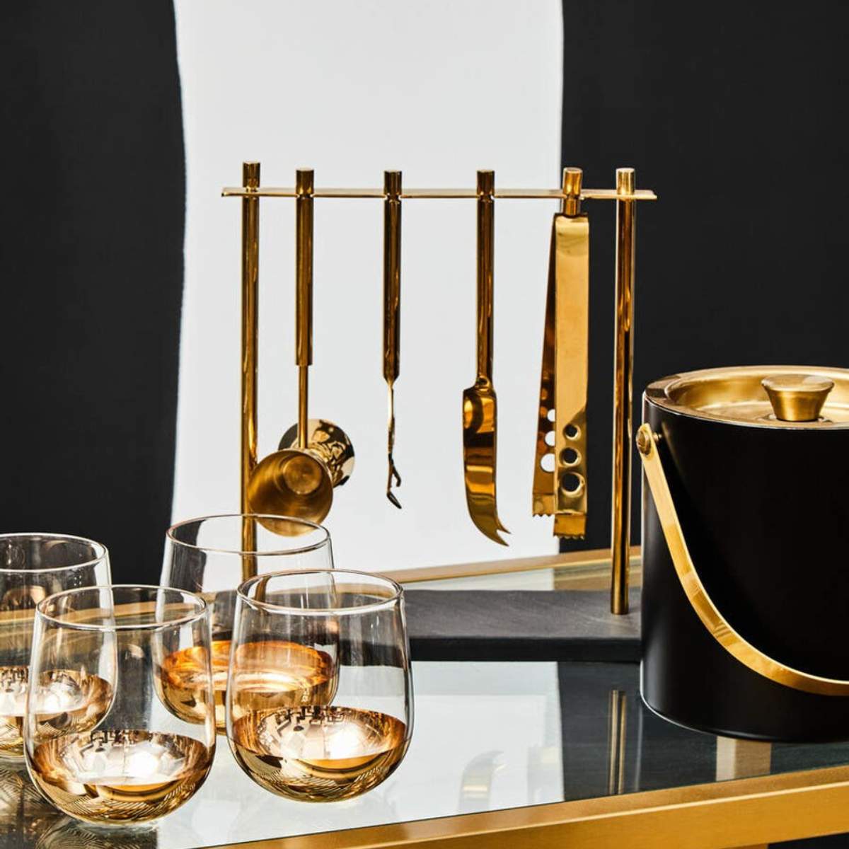 Beaumonde Home Omari Bar Tools with Stand Set