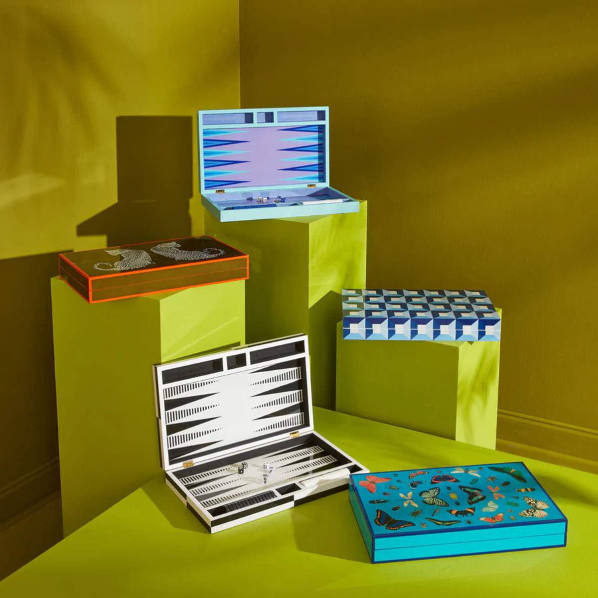 Jonathan Adler Op Art Backgammon Set
