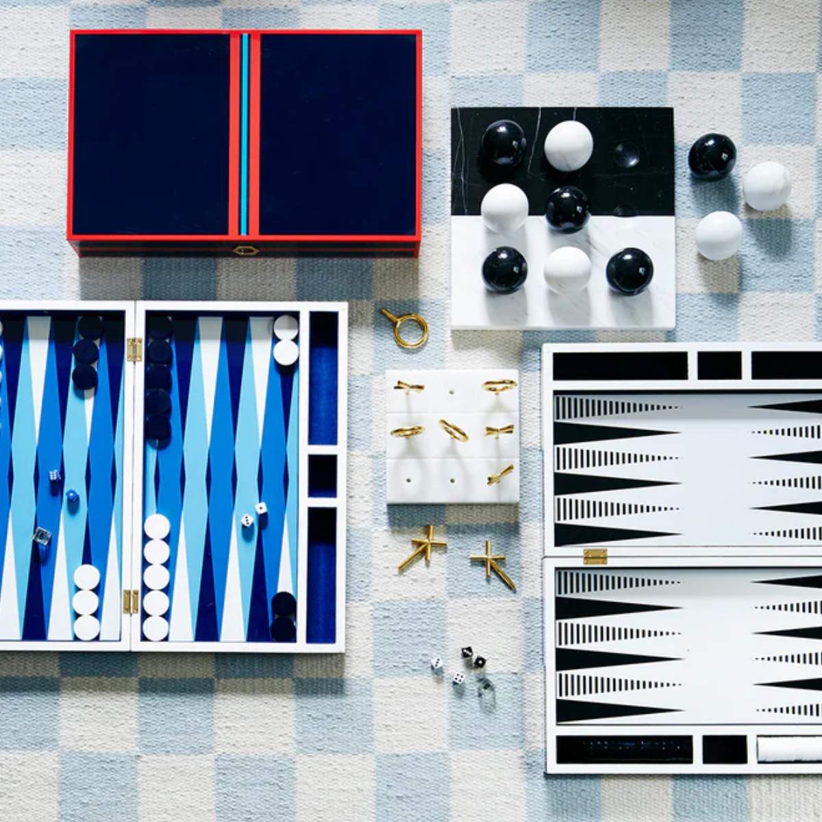 Jonathan Adler Op Art Backgammon Set