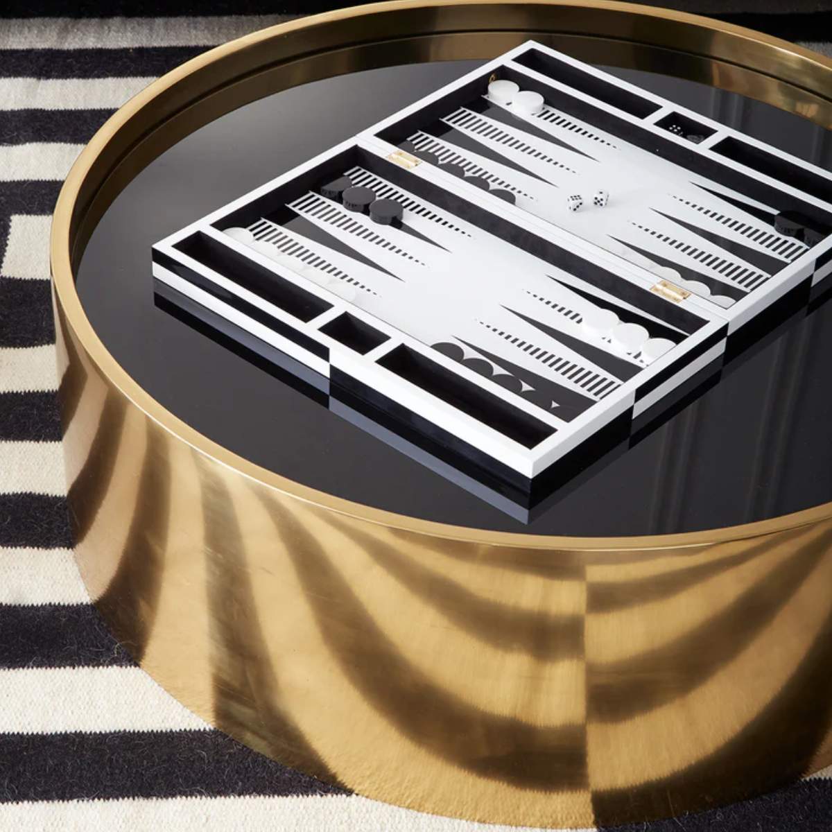 Jonathan Adler Op Art Backgammon Set