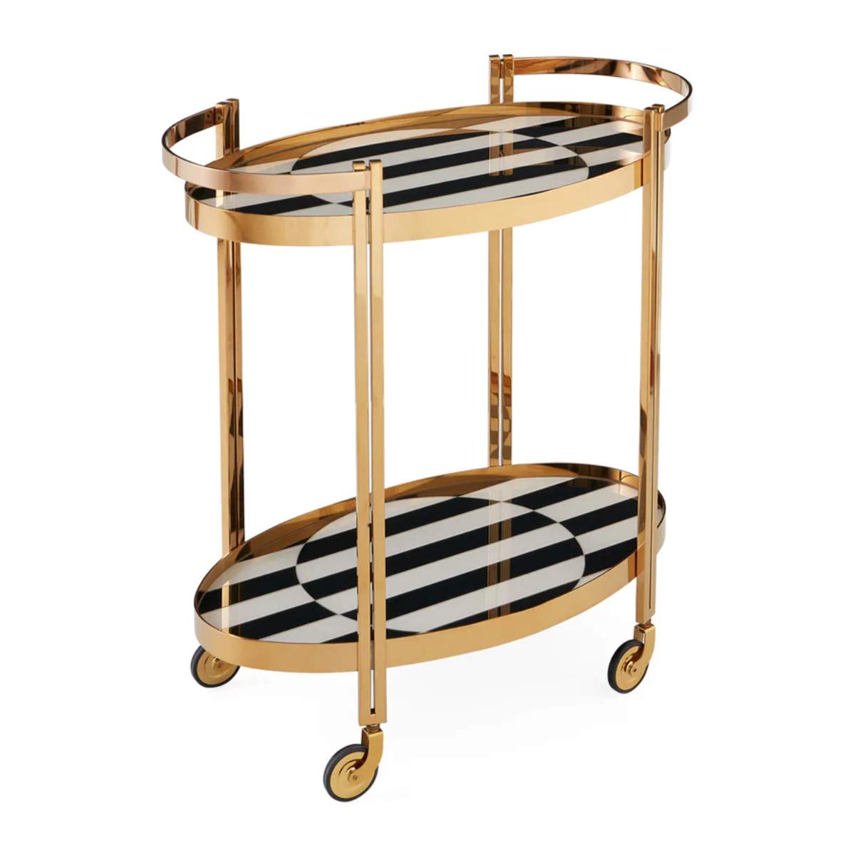 Jonathan Adler Op Art Bar Cart