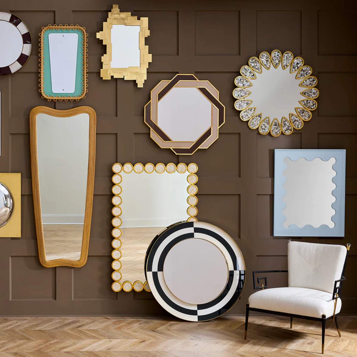 Jonathan Adler Op Art Mirror