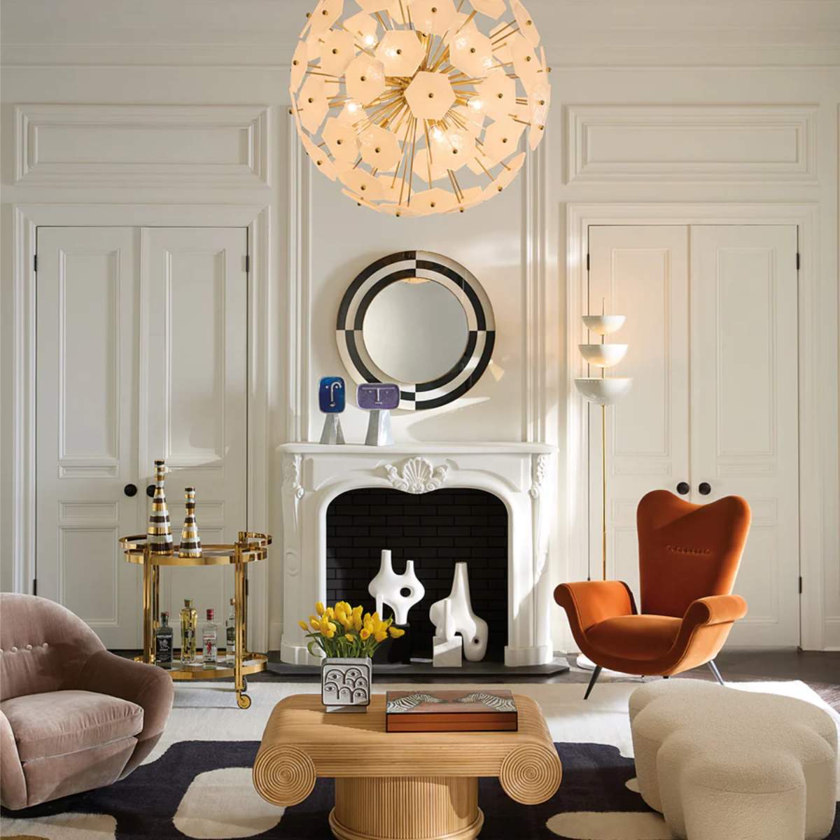 Jonathan Adler Op Art Mirror