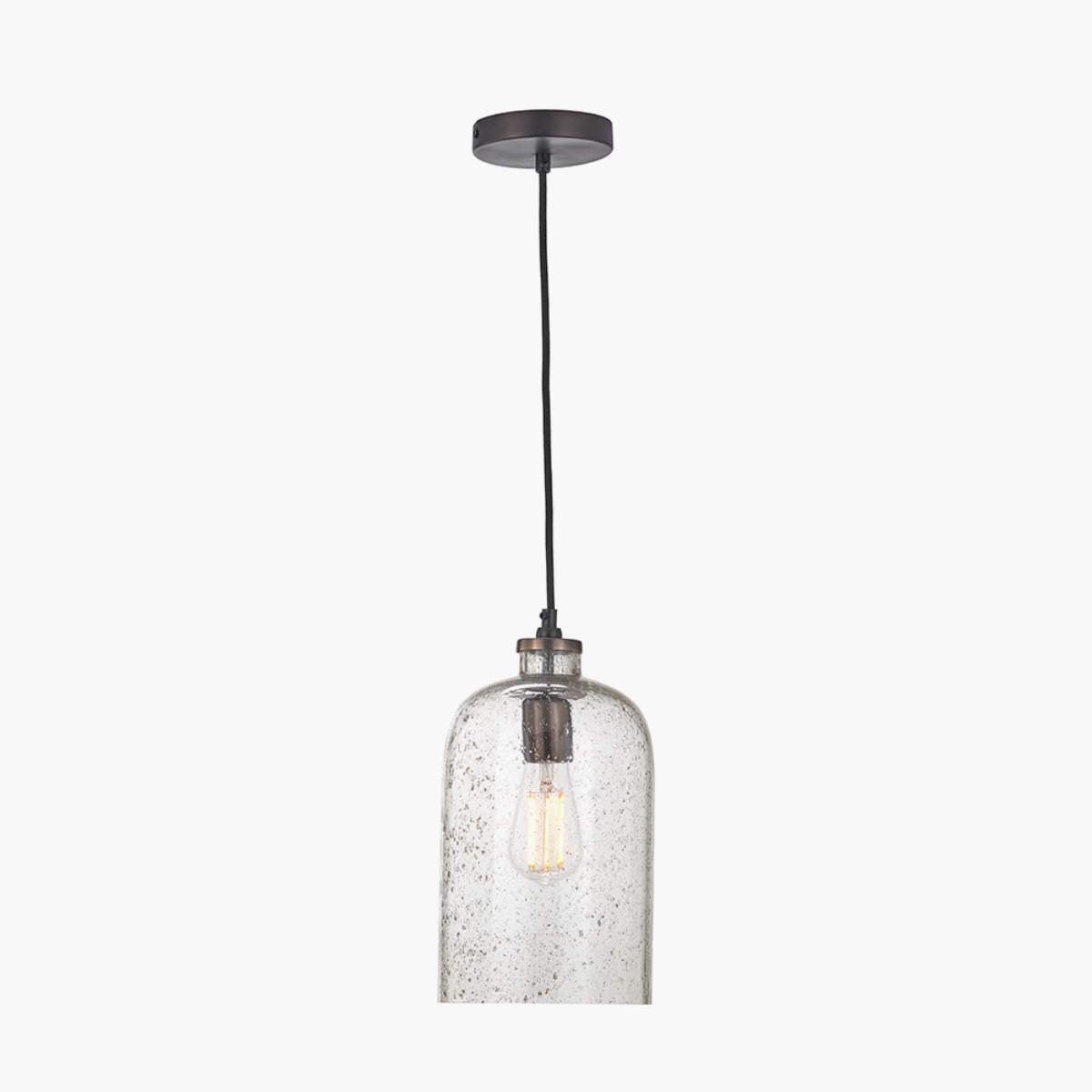 Pacific Lifestyle Ophelia Grey Bubble Glass Pendant