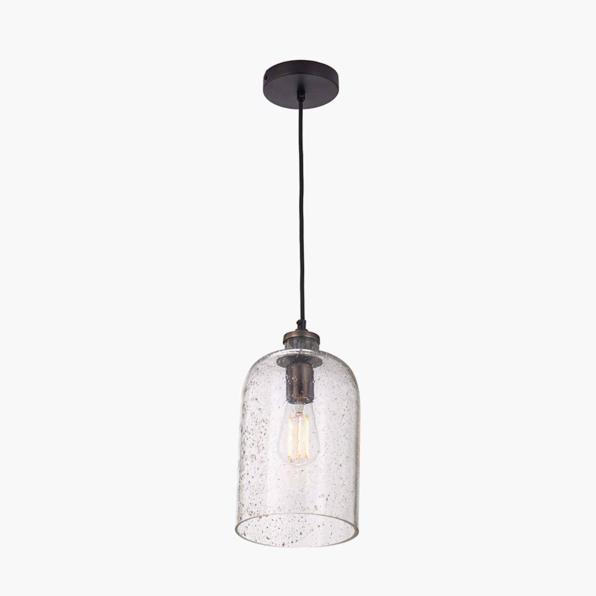 Pacific Lifestyle Ophelia Grey Bubble Glass Pendant