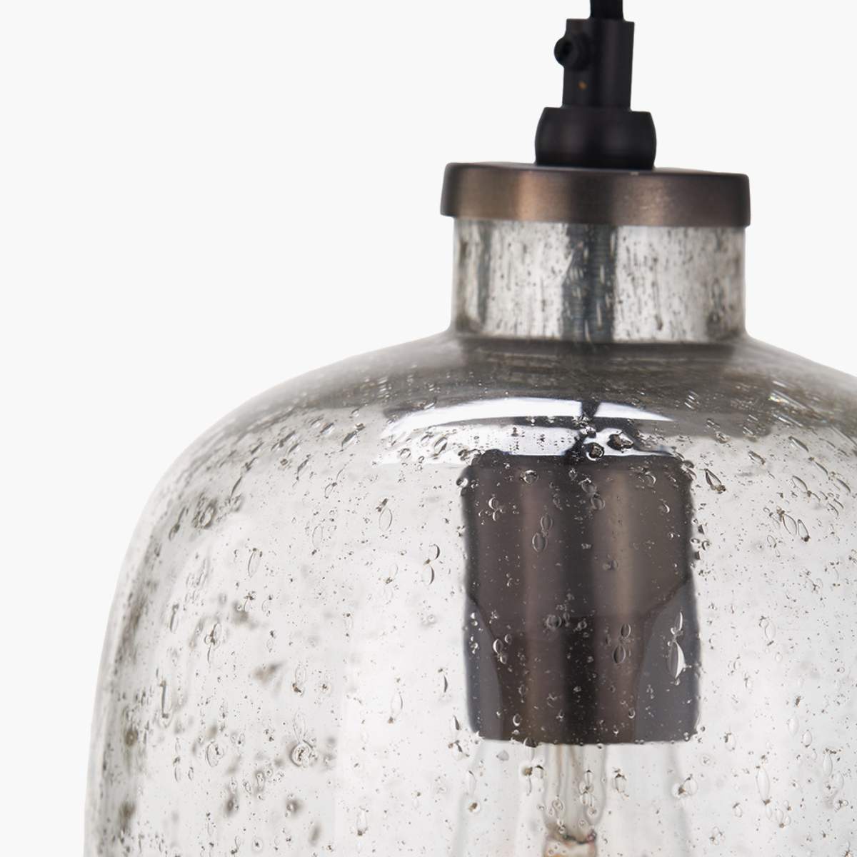Pacific Lifestyle Ophelia Grey Bubble Glass Pendant