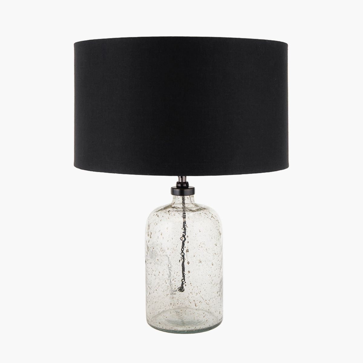 Pacific Lifestyle Ophelia Small Grey Bubble Glass Table Lamp Base