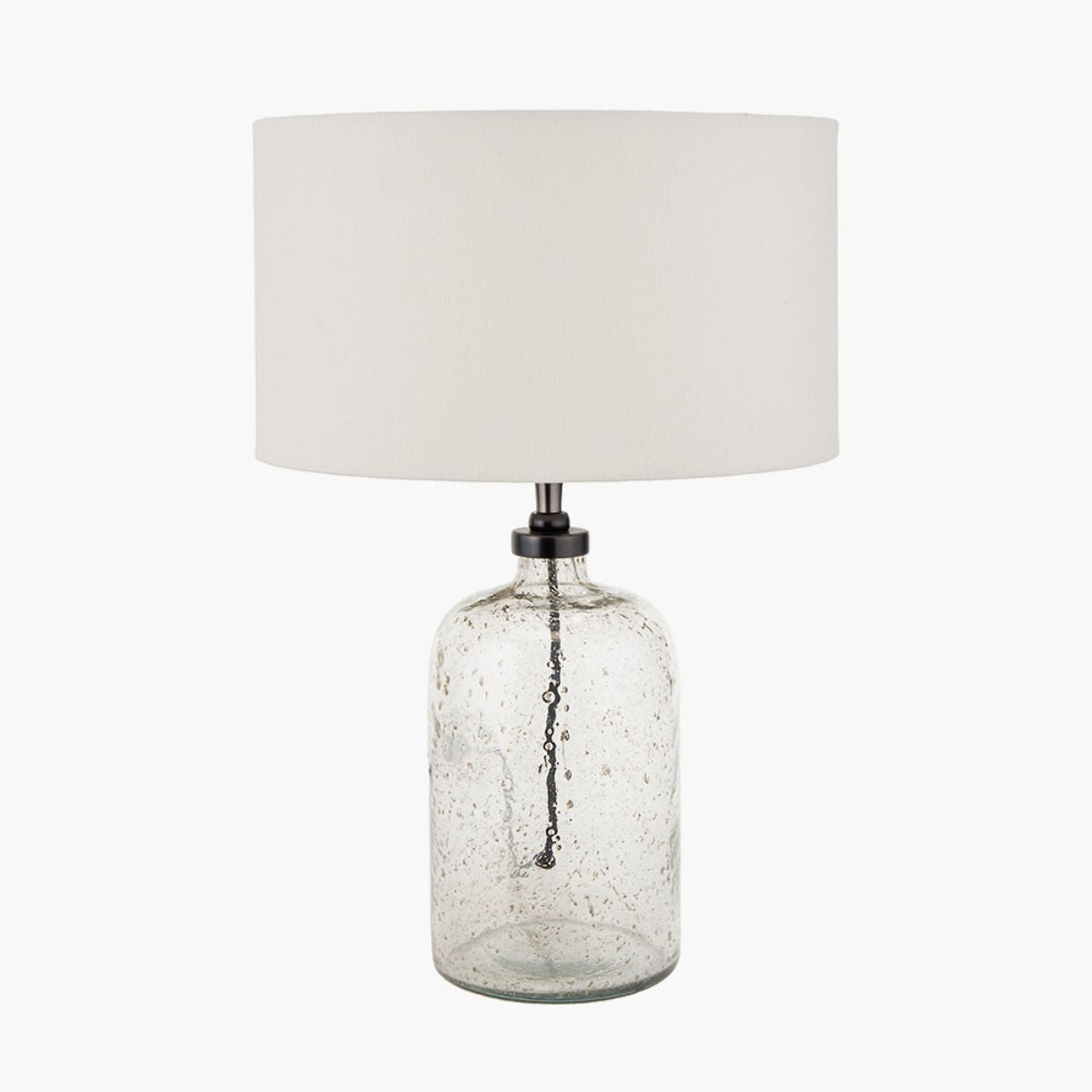 Pacific Lifestyle Ophelia Small Grey Bubble Glass Table Lamp Base