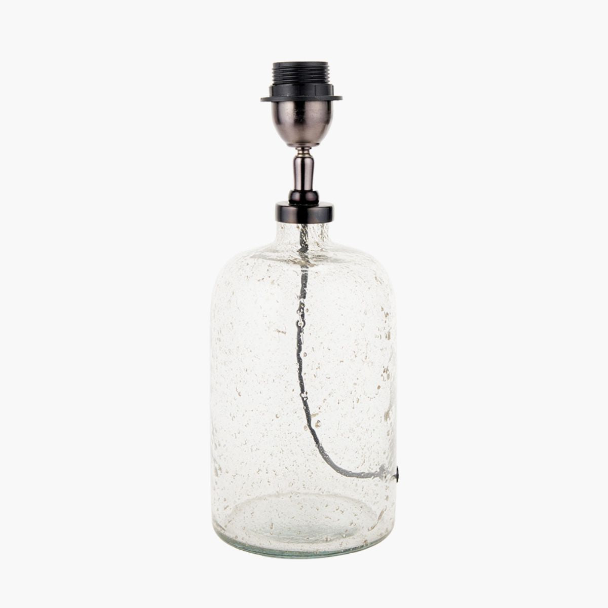 Pacific Lifestyle Ophelia Small Grey Bubble Glass Table Lamp Base