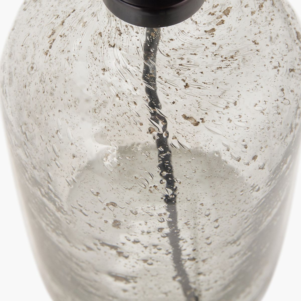 Pacific Lifestyle Ophelia Small Grey Bubble Glass Table Lamp Base