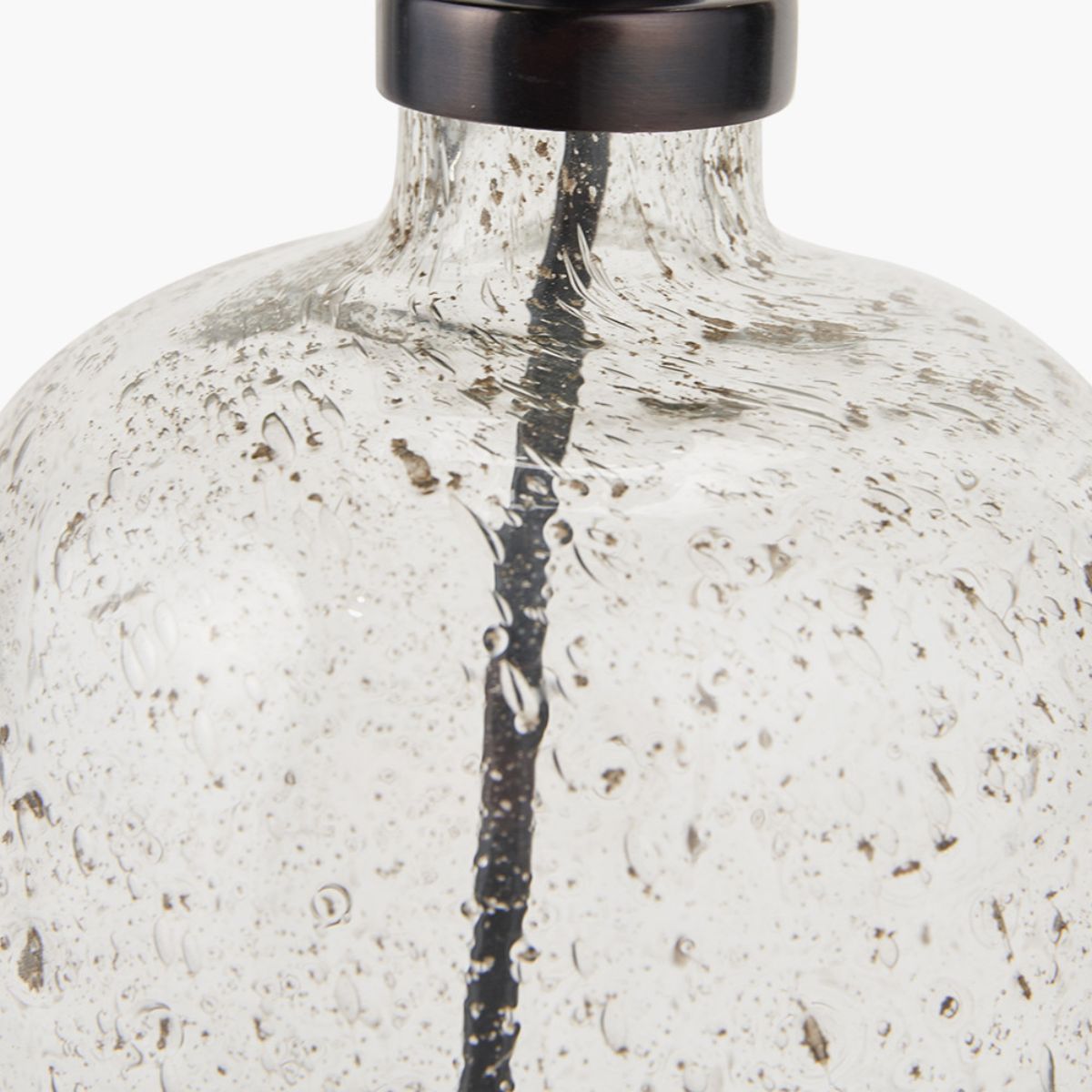 Pacific Lifestyle Ophelia Small Grey Bubble Glass Table Lamp Base