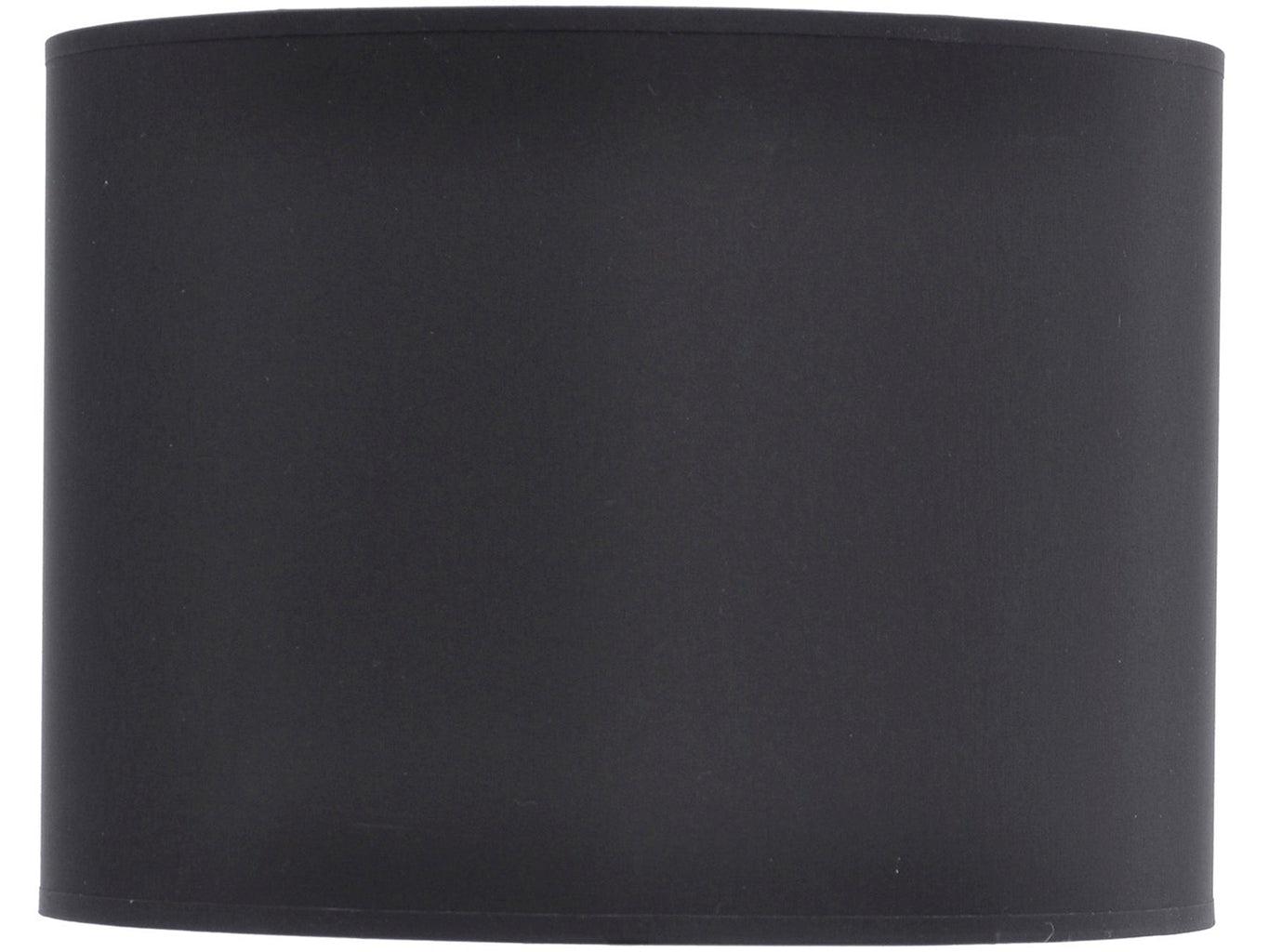 Opulent Black and Silver Lined Drum 14" Lampshade-Beaumonde