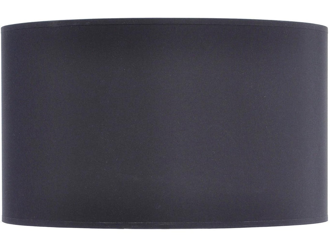 Opulent Black and Silver Lined Drum 20" Lampshade-Beaumonde