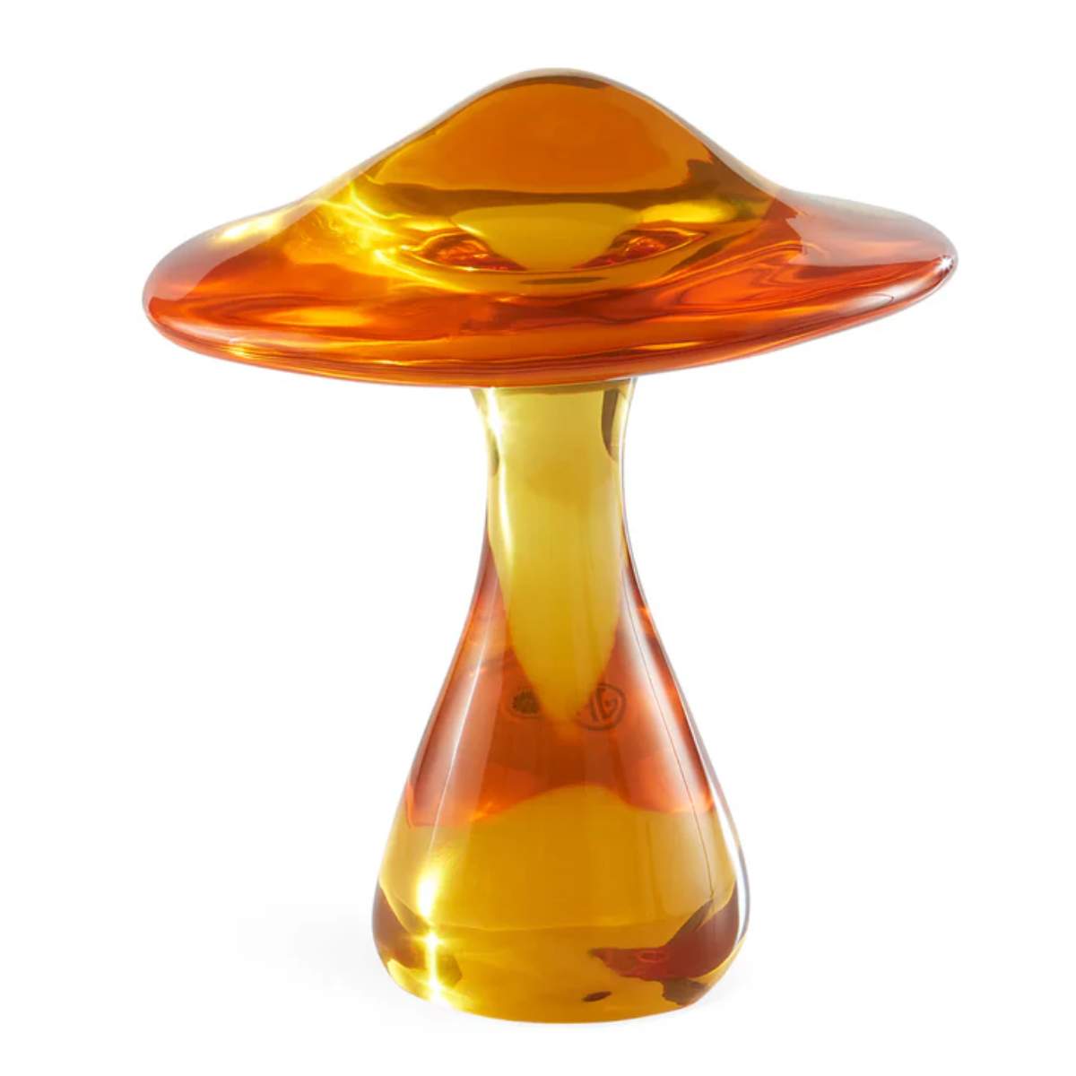 Jonathan Adler Orange Acrylic Mushroom Objet
