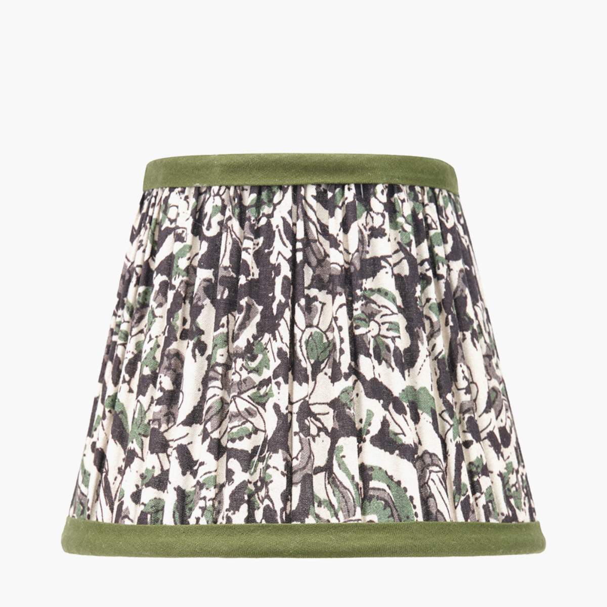 Pacific Lifestyle Ornella Green Floral Design Mushroom Pleat Empire Lamp Shade