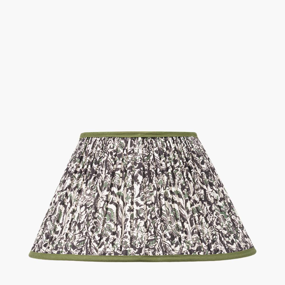 Pacific Lifestyle Ornella Green Floral Design Mushroom Pleat Empire Lamp Shade