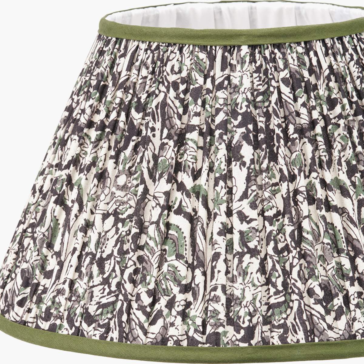Pacific Lifestyle Ornella Green Floral Design Mushroom Pleat Empire Lamp Shade