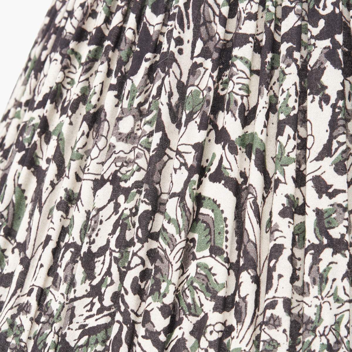 Pacific Lifestyle Ornella Green Floral Design Mushroom Pleat Empire Lamp Shade