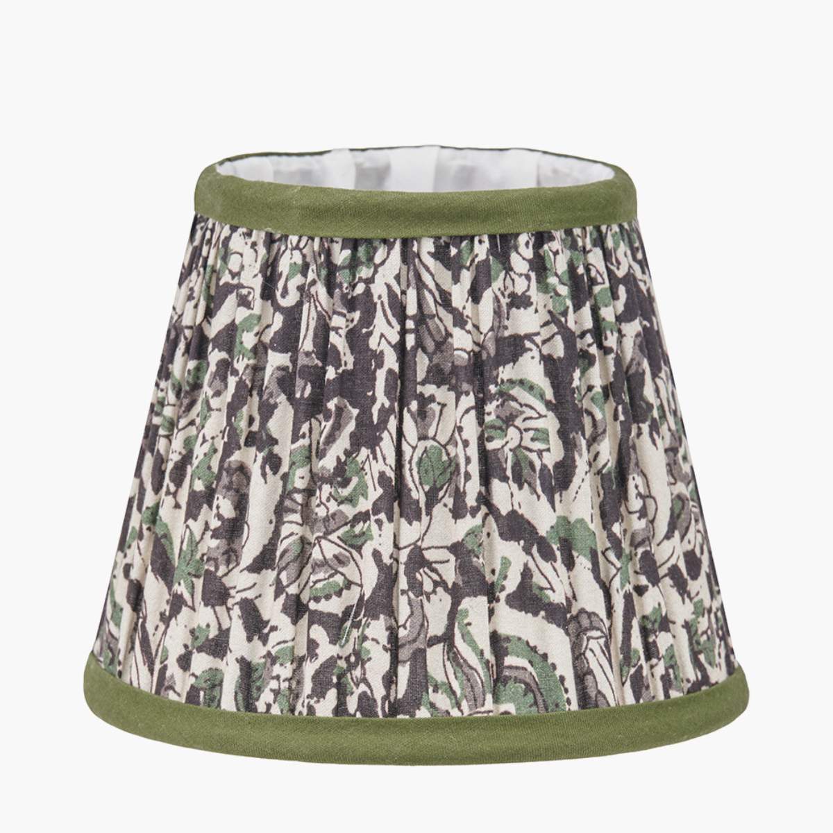 Pacific Lifestyle Ornella Green Floral Design Mushroom Pleat Empire Lamp Shade