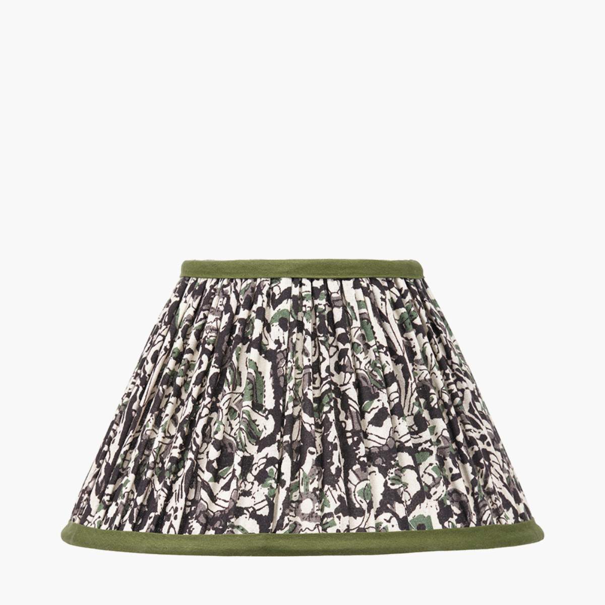 Pacific Lifestyle Ornella Green Floral Design Mushroom Pleat Empire Lamp Shade