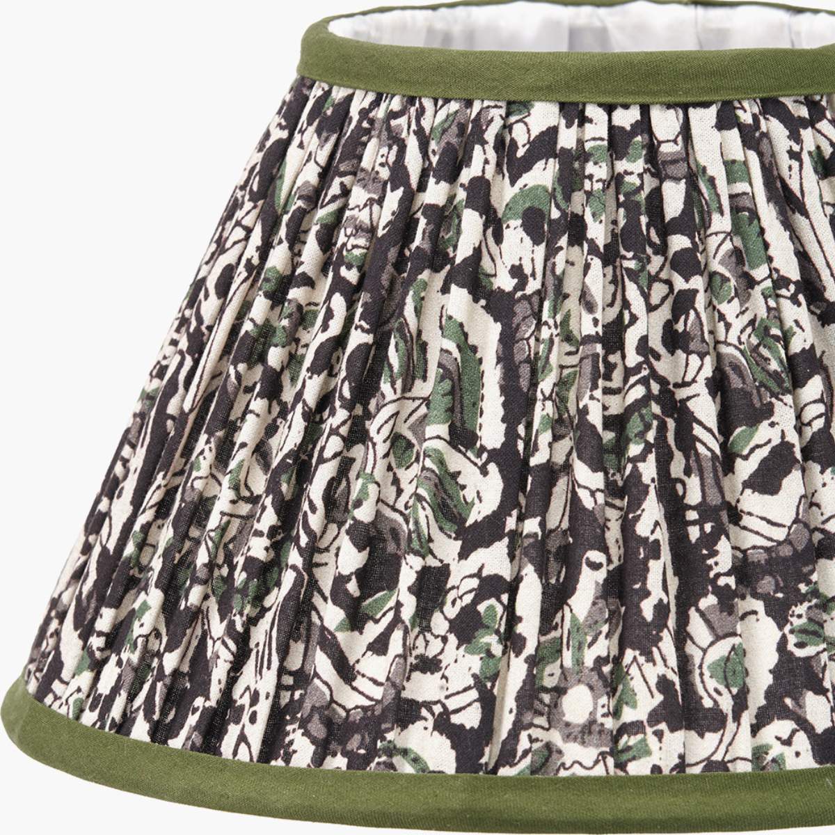 Pacific Lifestyle Ornella Green Floral Design Mushroom Pleat Empire Lamp Shade