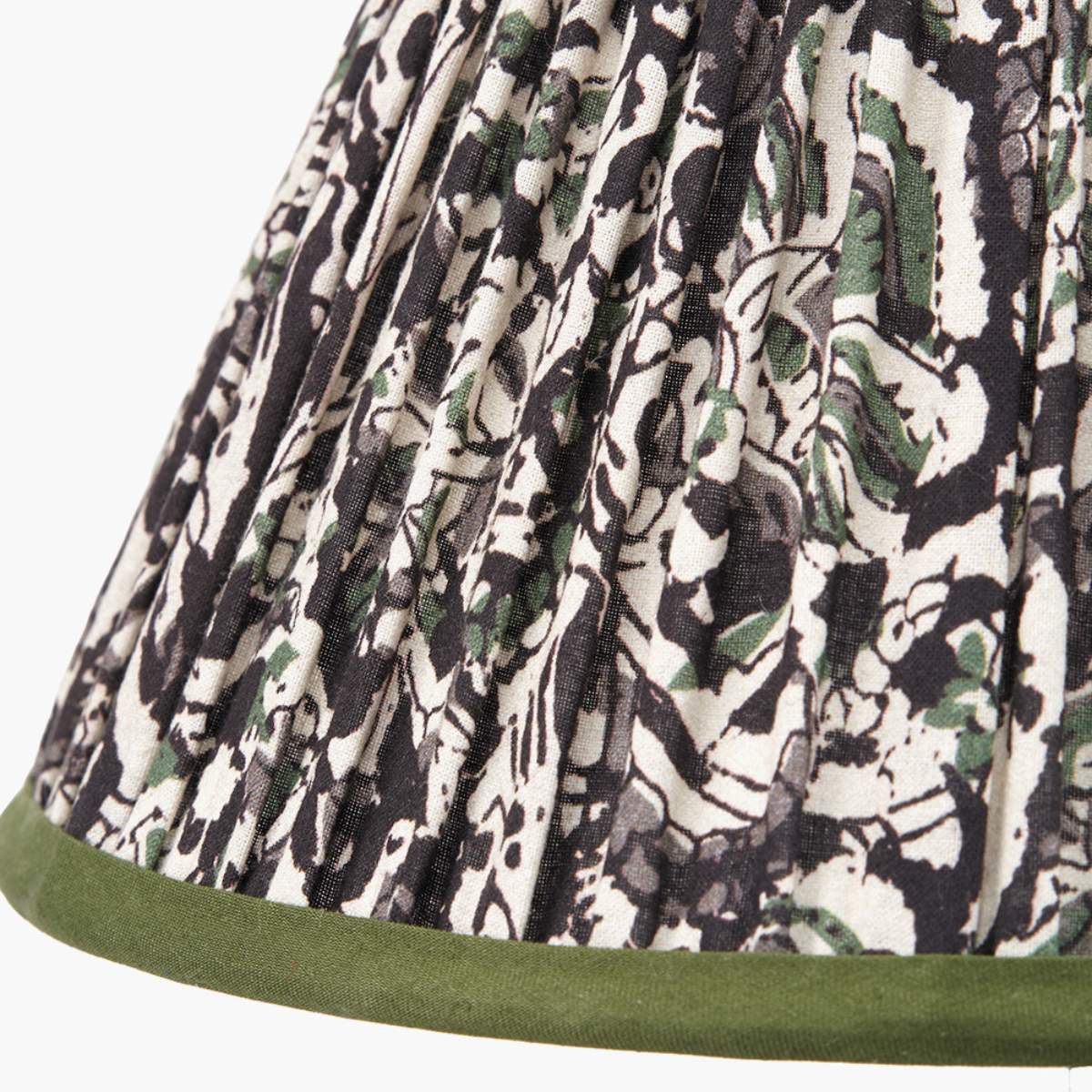 Pacific Lifestyle Ornella Green Floral Design Mushroom Pleat Empire Lamp Shade
