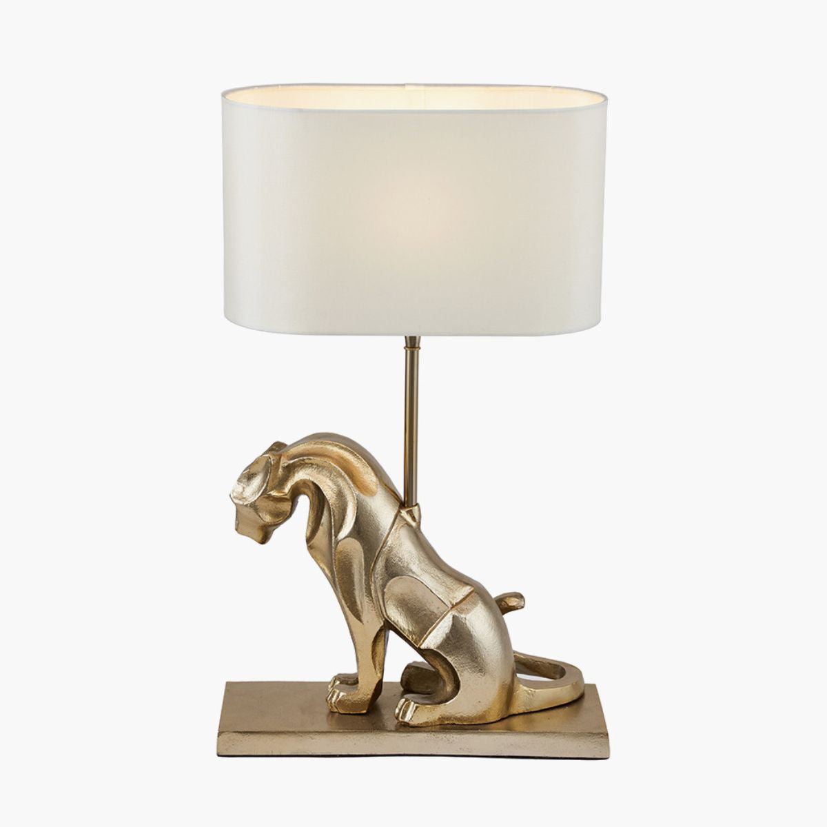 Pacific Lifestyle Osa Shiny Gold Metal Jaguar Table Lamp Base