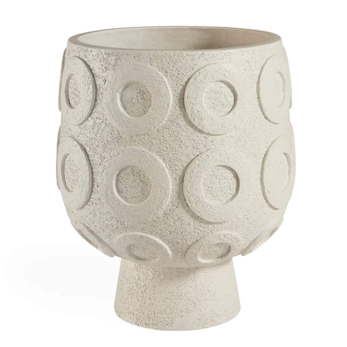 Jonathan Adler Osaka Discs Concrete Planter
