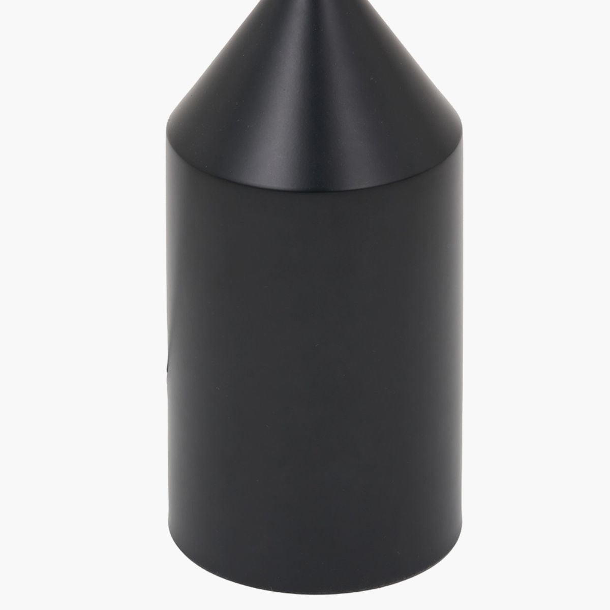Pacific Lifestyle Oscar Black Metal and Natural Linen Structured Floor Lamp