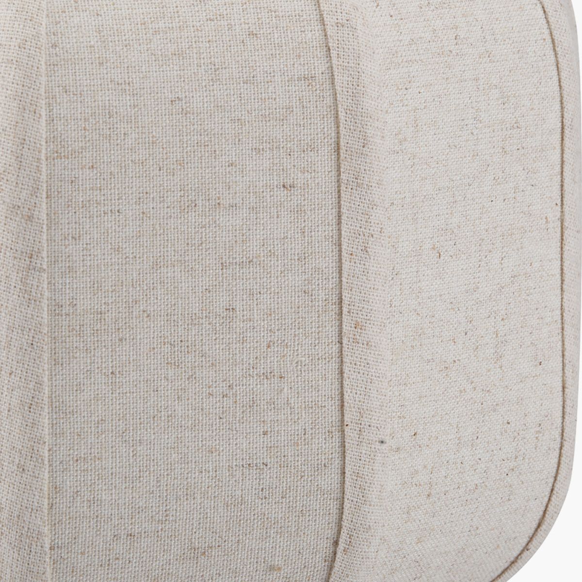 Pacific Lifestyle Oscar Black Metal and Natural Linen Structured Table Lamp