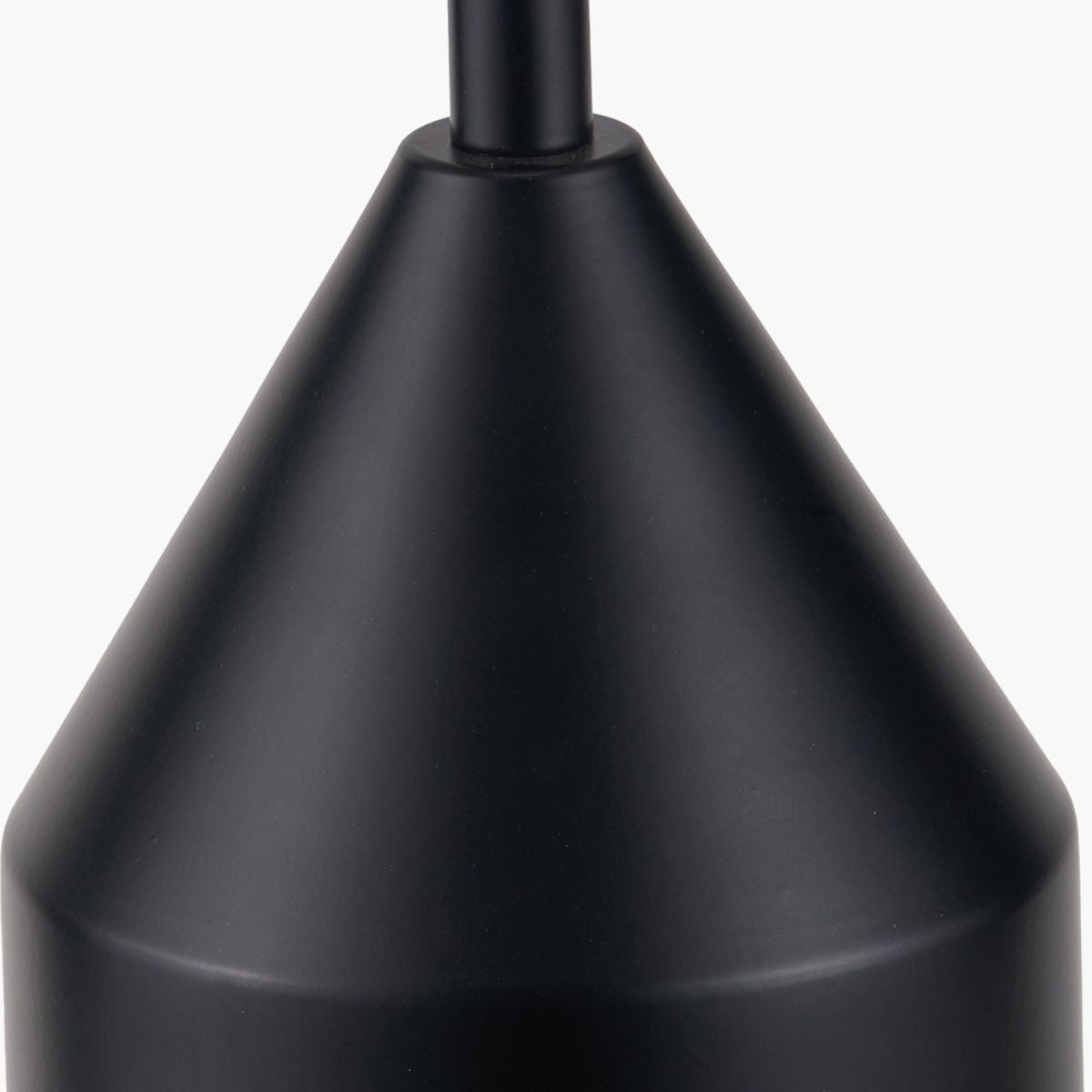 Pacific Lifestyle Oscar Black Metal and Natural Linen Structured Table Lamp