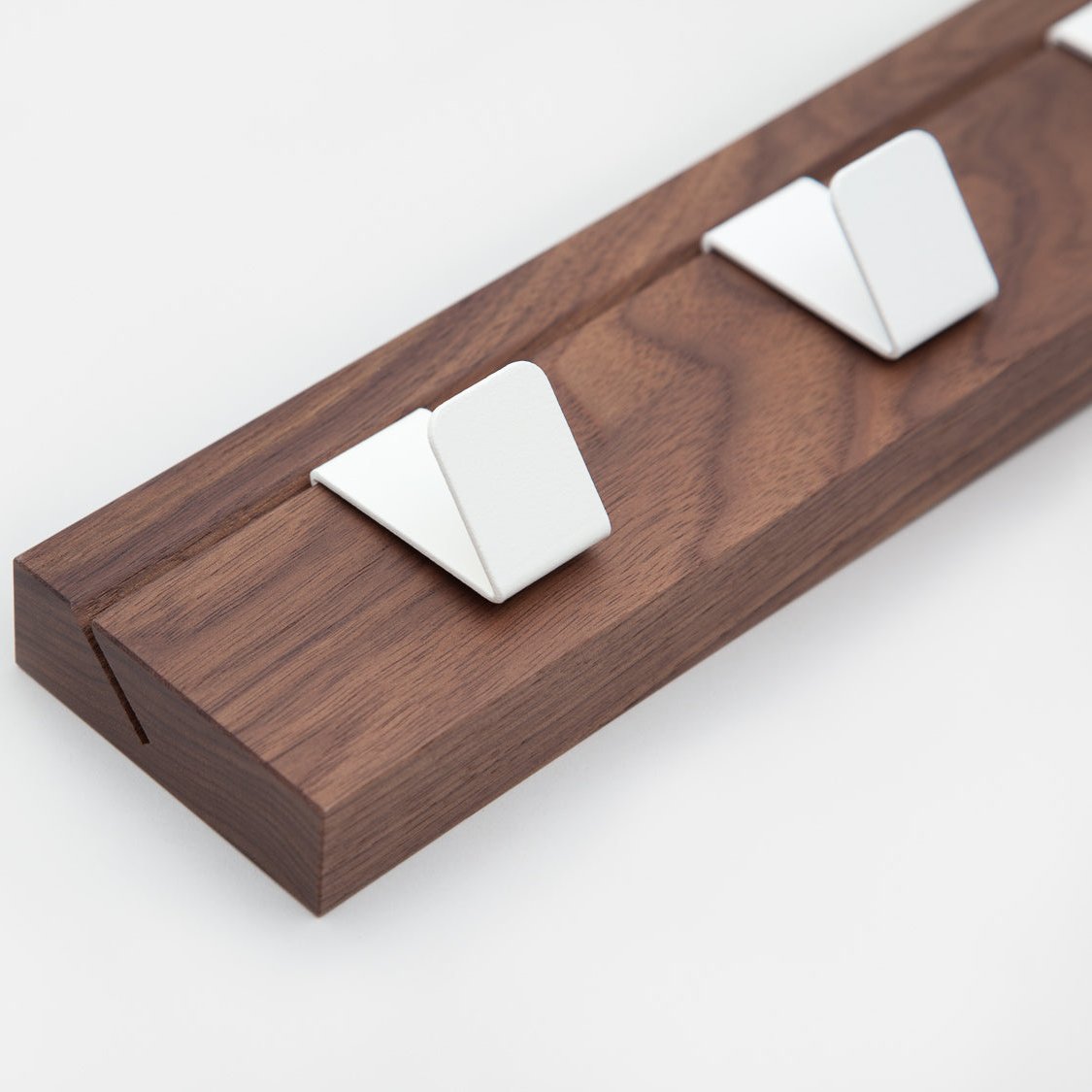 John Green 45 Solid Walnut Coat Rail