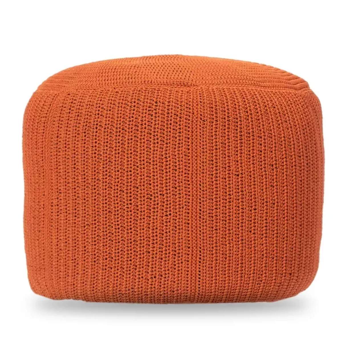 Vincent Shepherd Otto Outdoor Rope Pouf Terracotta