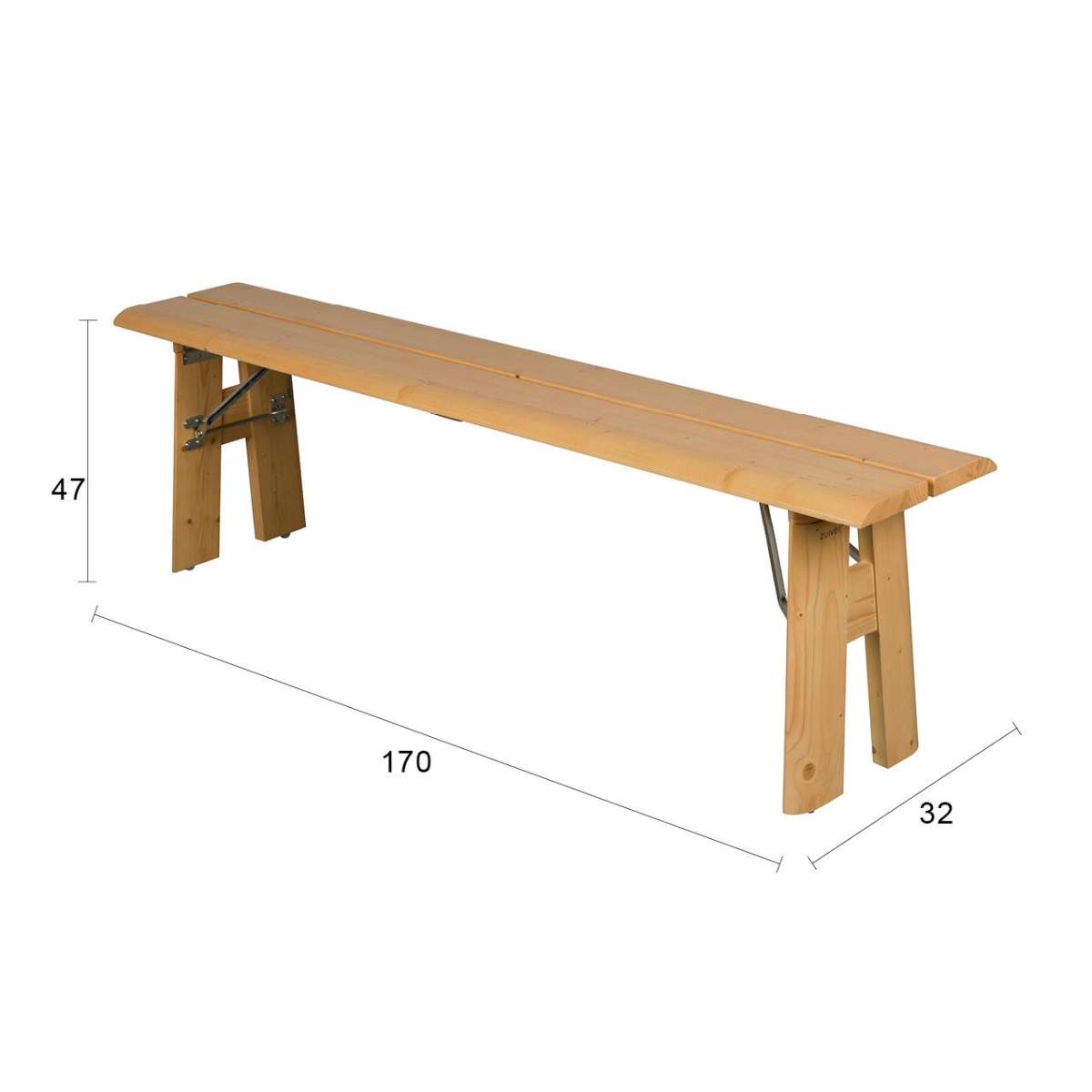 Zuiver Outdoor Bench Avenue Natural